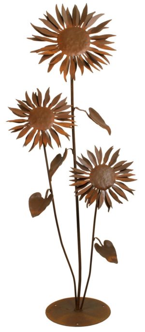 METAL FLOWER SCULPTURE