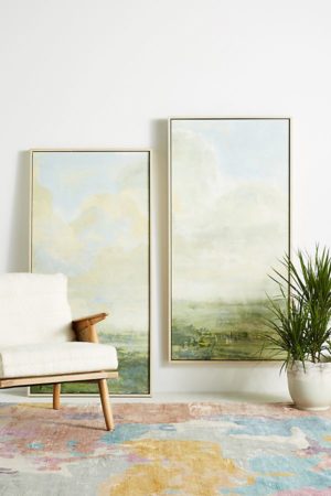 GREEN LANDSCAPE WALL ART
