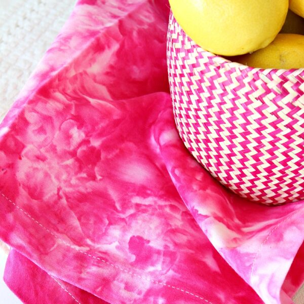 DIY ICE DYED NAPKINS