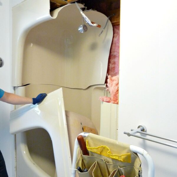 FIBERGLASS TUB REMOVAL