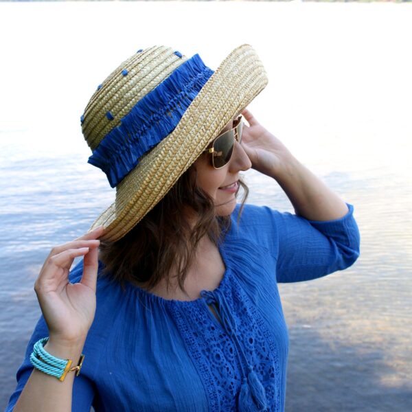 PRADA INSPIRED STRAW HAT UPCYCLE