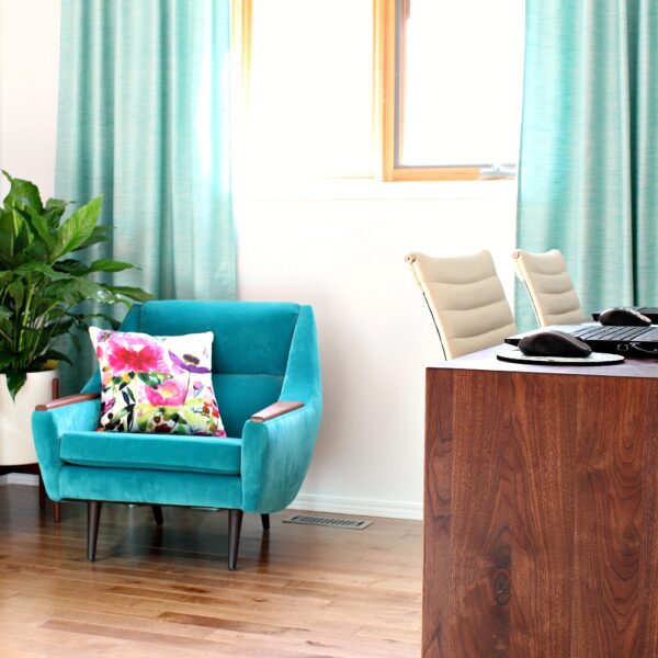 MCM CHAIR GETS VELVET MAKEOVER