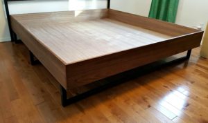 DIY WALNUT BED FRAME