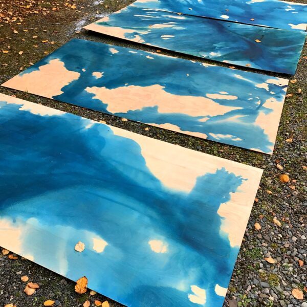 DIY WATERCOLOR STAINED WOOD