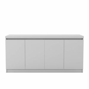 modern white credenza