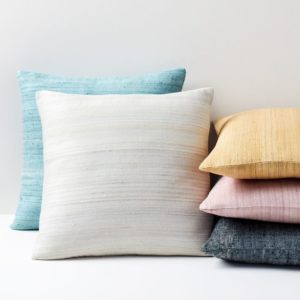 WOVEN SILK PILLOWS