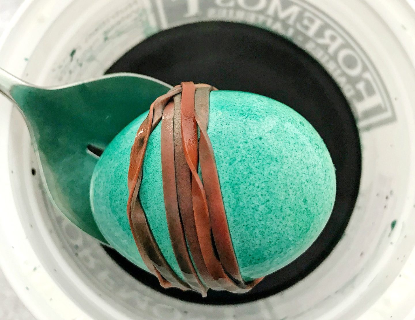 Rubber Band Easter Eggs | Last Minute Easter Egg Dyeing Idea