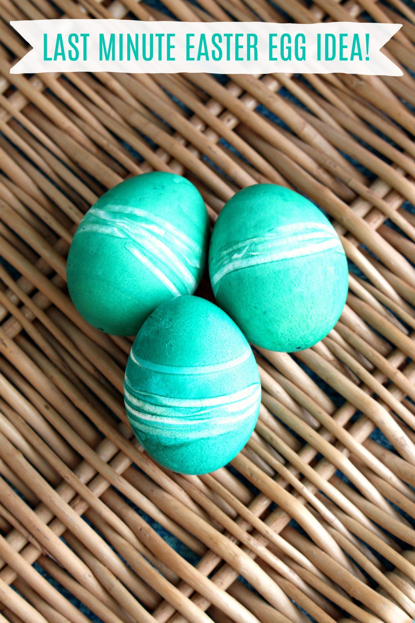 Rubber Band Easter Eggs | Last Minute Easter Egg Dyeing Idea
