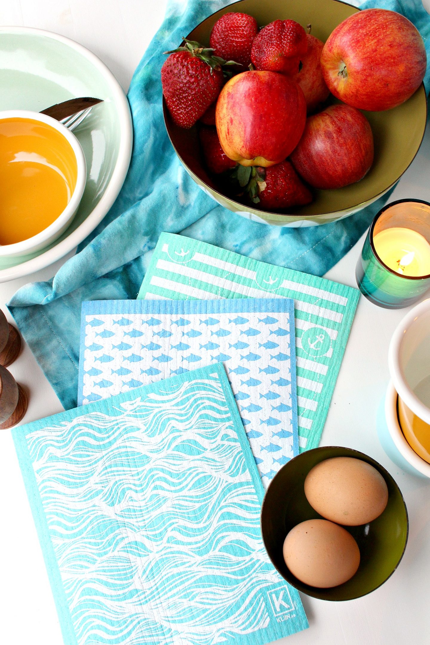 Bunkie Styling with KLIIN - The Best Paper Towel Alternative. Eco-friendly, Compostable Dish Cloths and Cleaning Cloths.