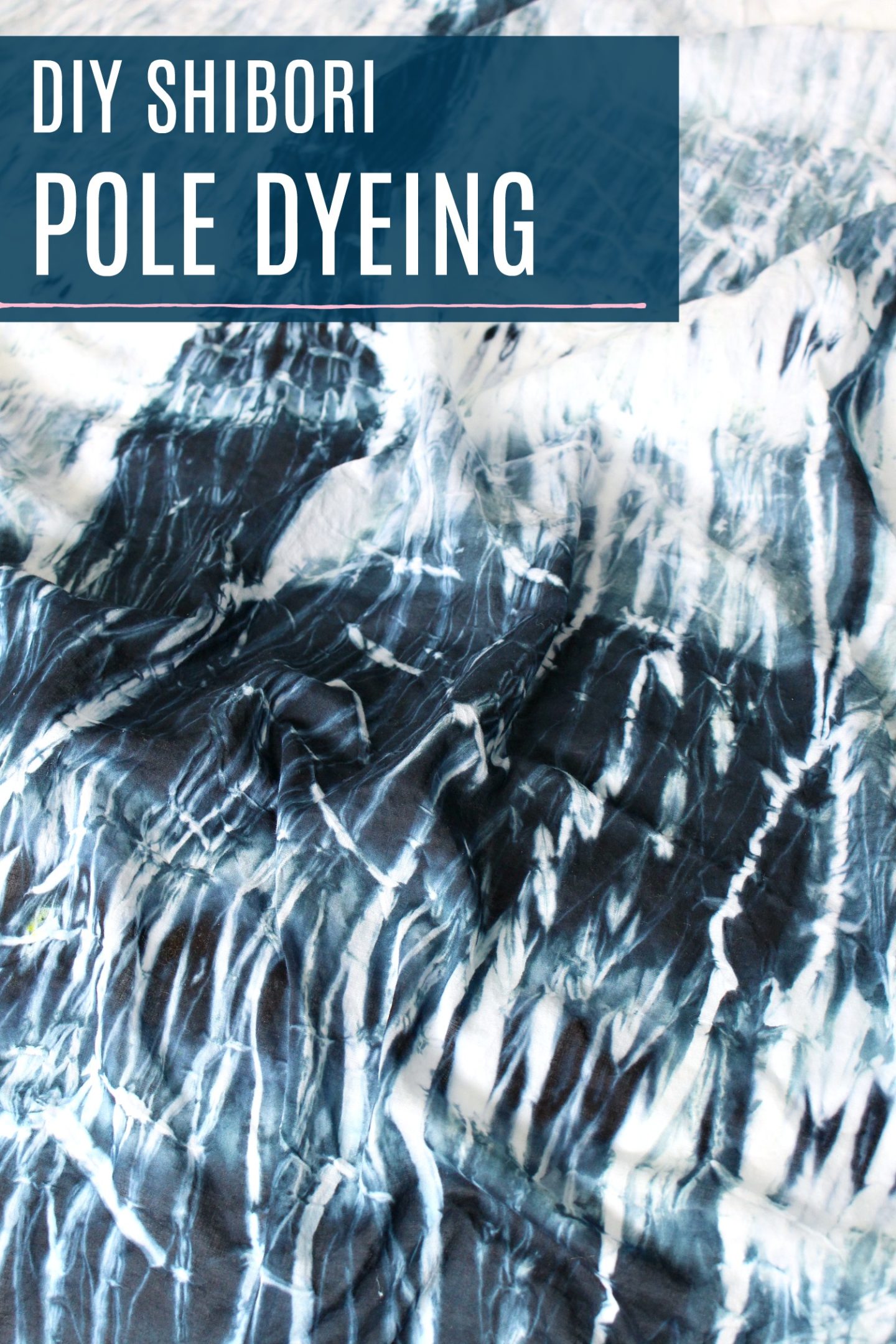 DIY Shibori Pole Dyeing Experiment | How to Dye Fabric with Pole Dyeing Method