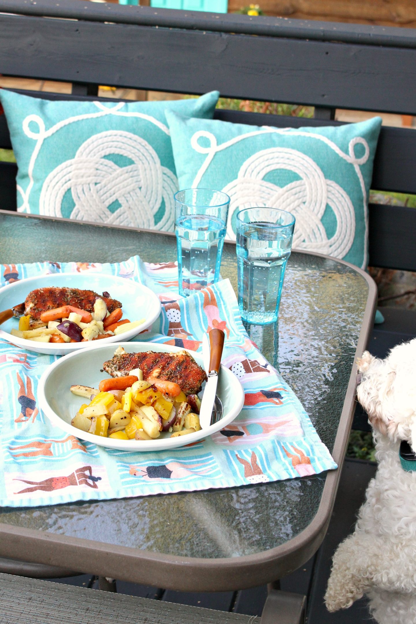 Cheese Stuffed Grilled Chicken Breast Recipe + Blue Portable Gas Grill (Sponsored by We Love Fire)