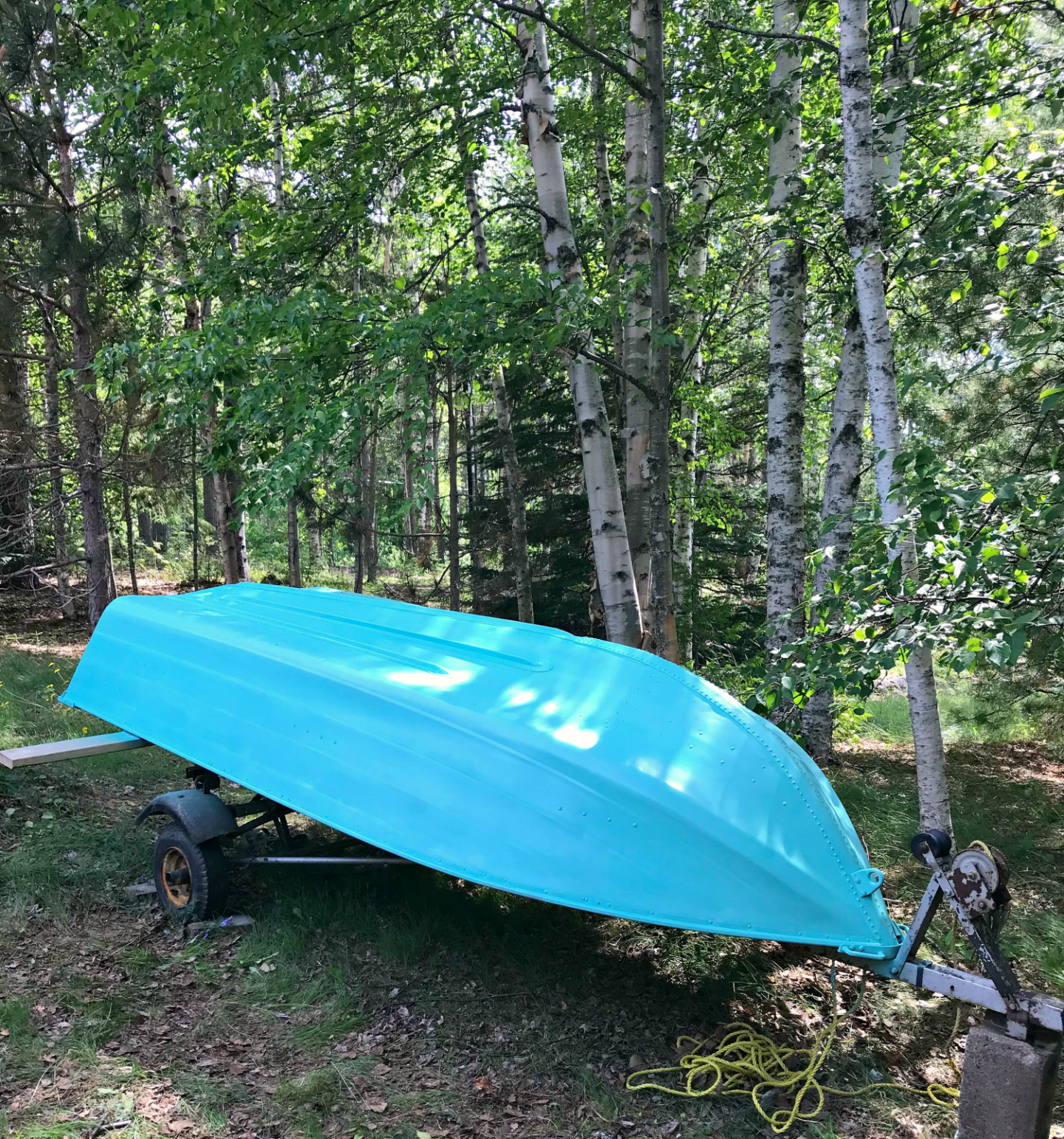 I Spray Painted an Aluminum Boat! Turquoise Boat Makeover. Tips for Painting Metal. (Sponsored by Rust-Oleum)