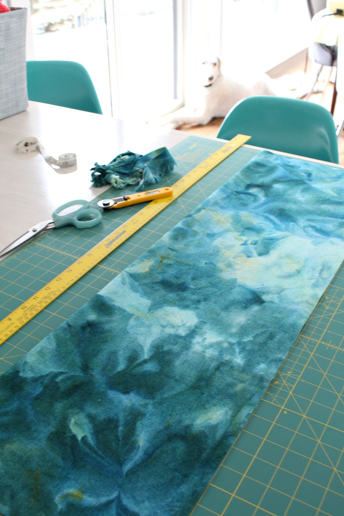 How to Cut a Straight Edge with Fabric