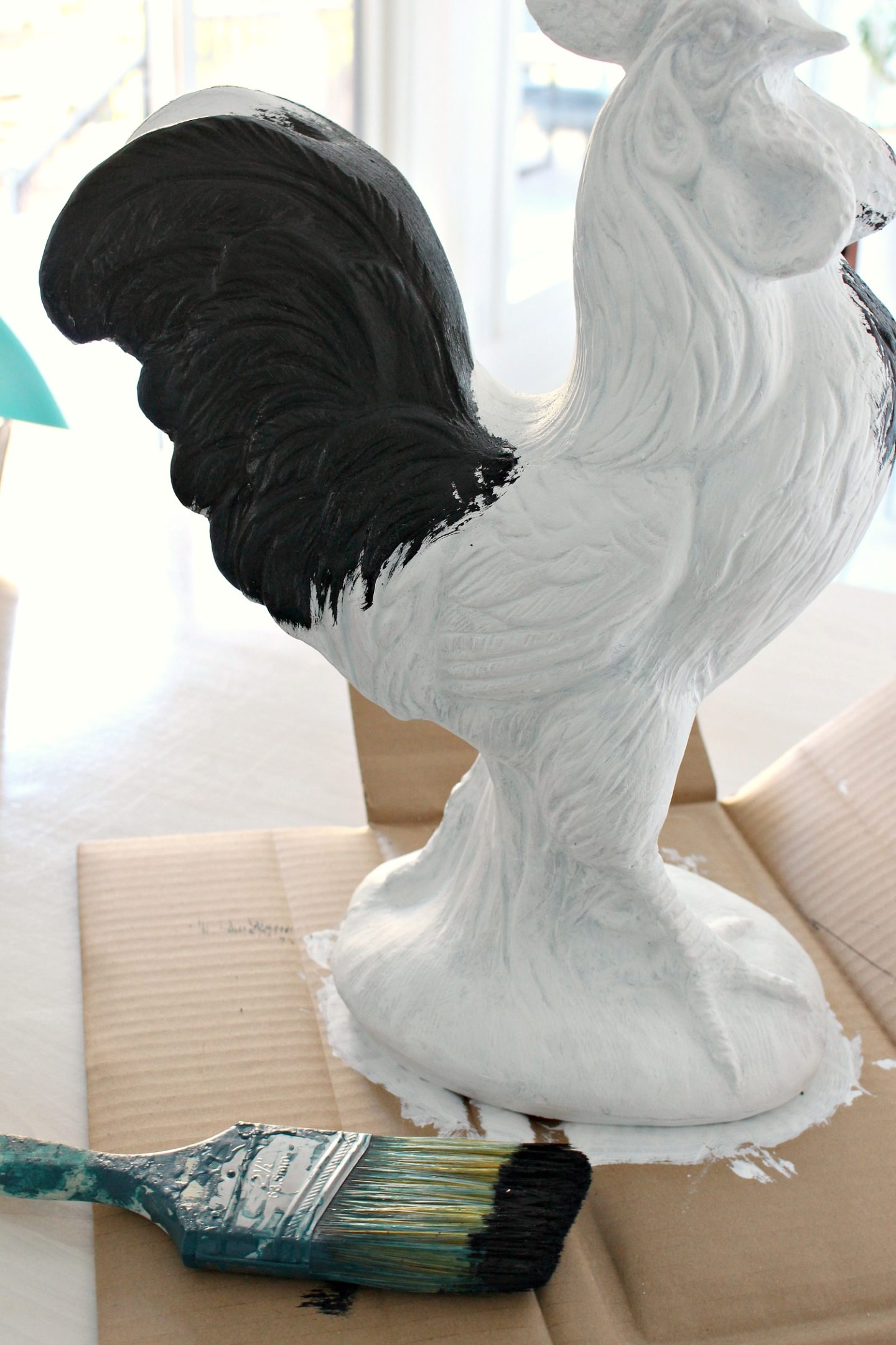 Rooster Sculpture Makeover