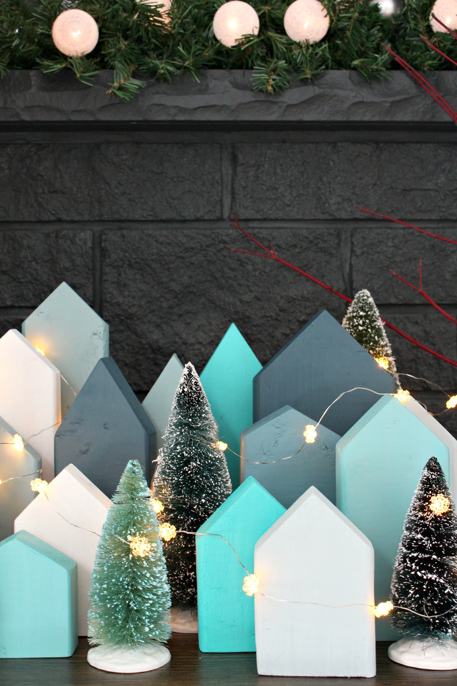 FREE DIY Holiday Village | Scrap Wood DIY Christmas Village