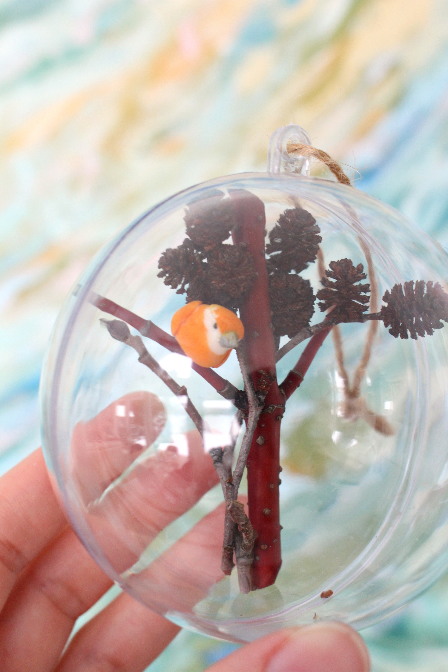 Nature Inspired DIY Ornament Fillable Ornament Ideas Dans Le Lakehouse   Nature Ornament 