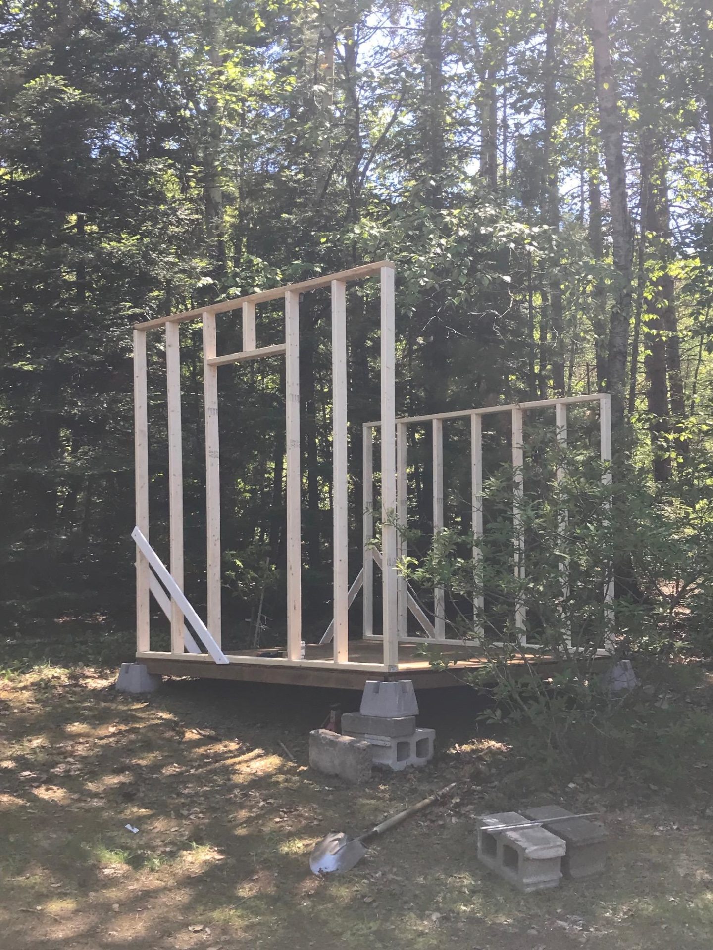 Raising Walls for Chicken Coop