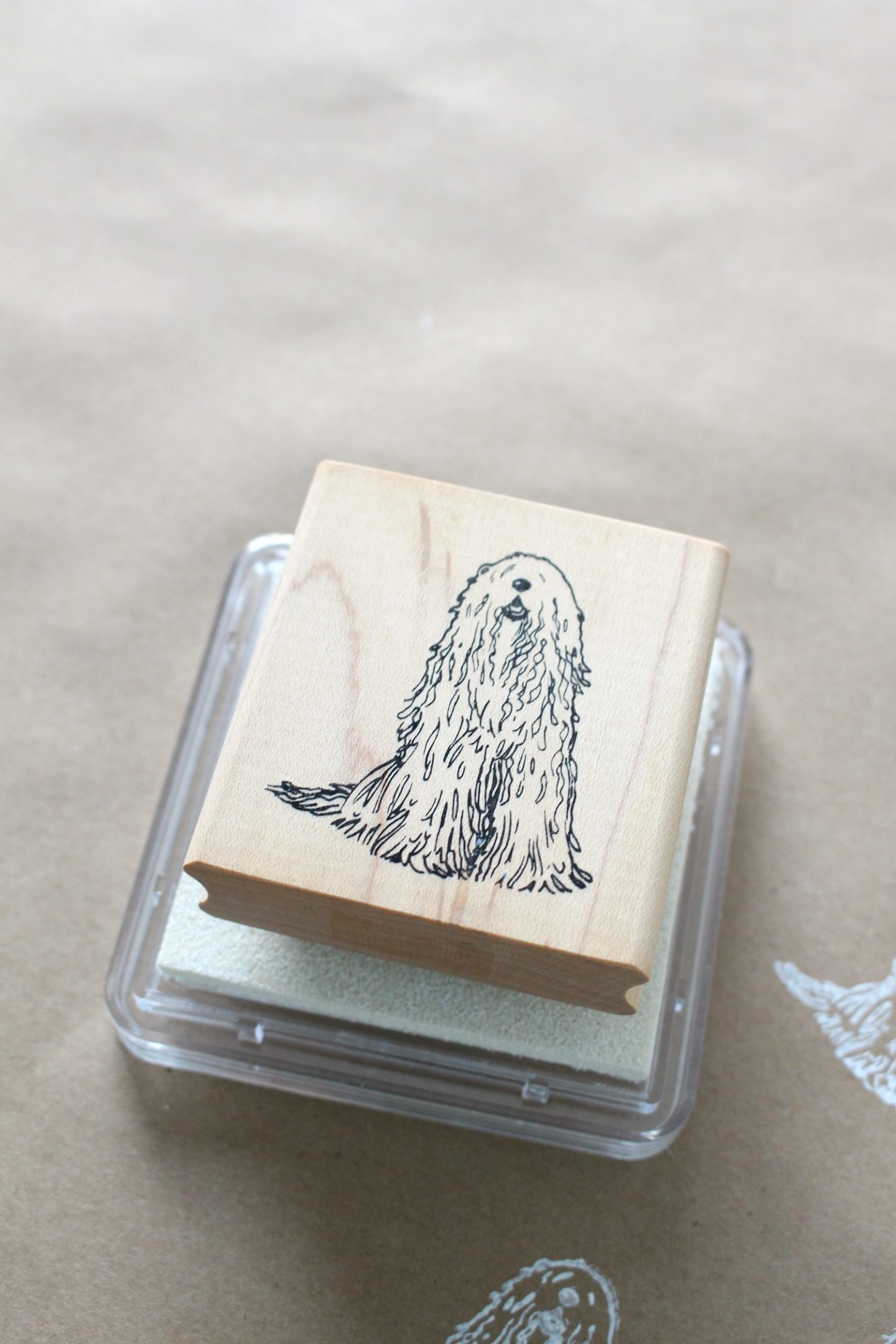 Komondor Rubber Stamp