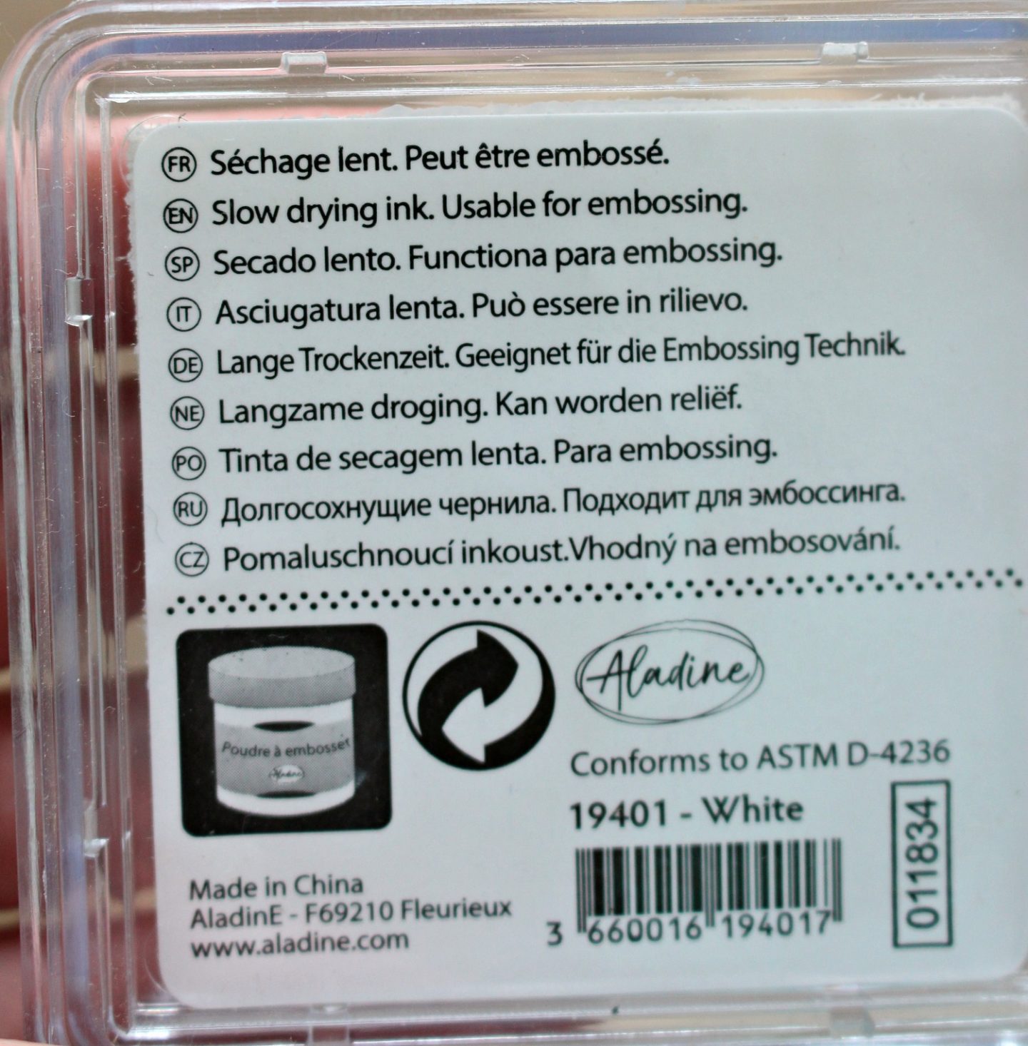 Slow Drying Ink Pad