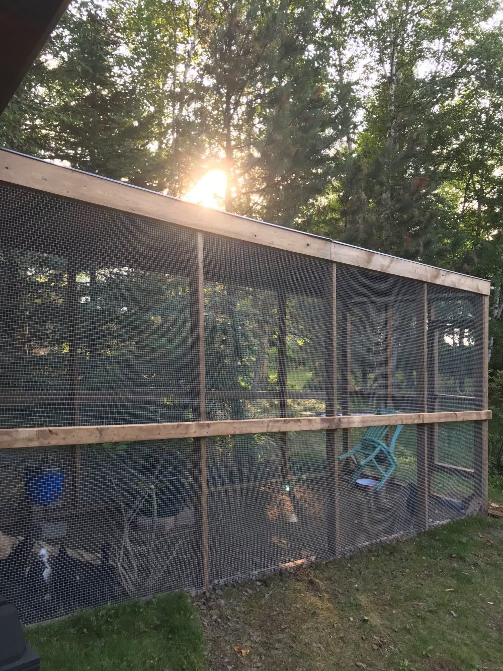 DIY Sheltered Chicken Run