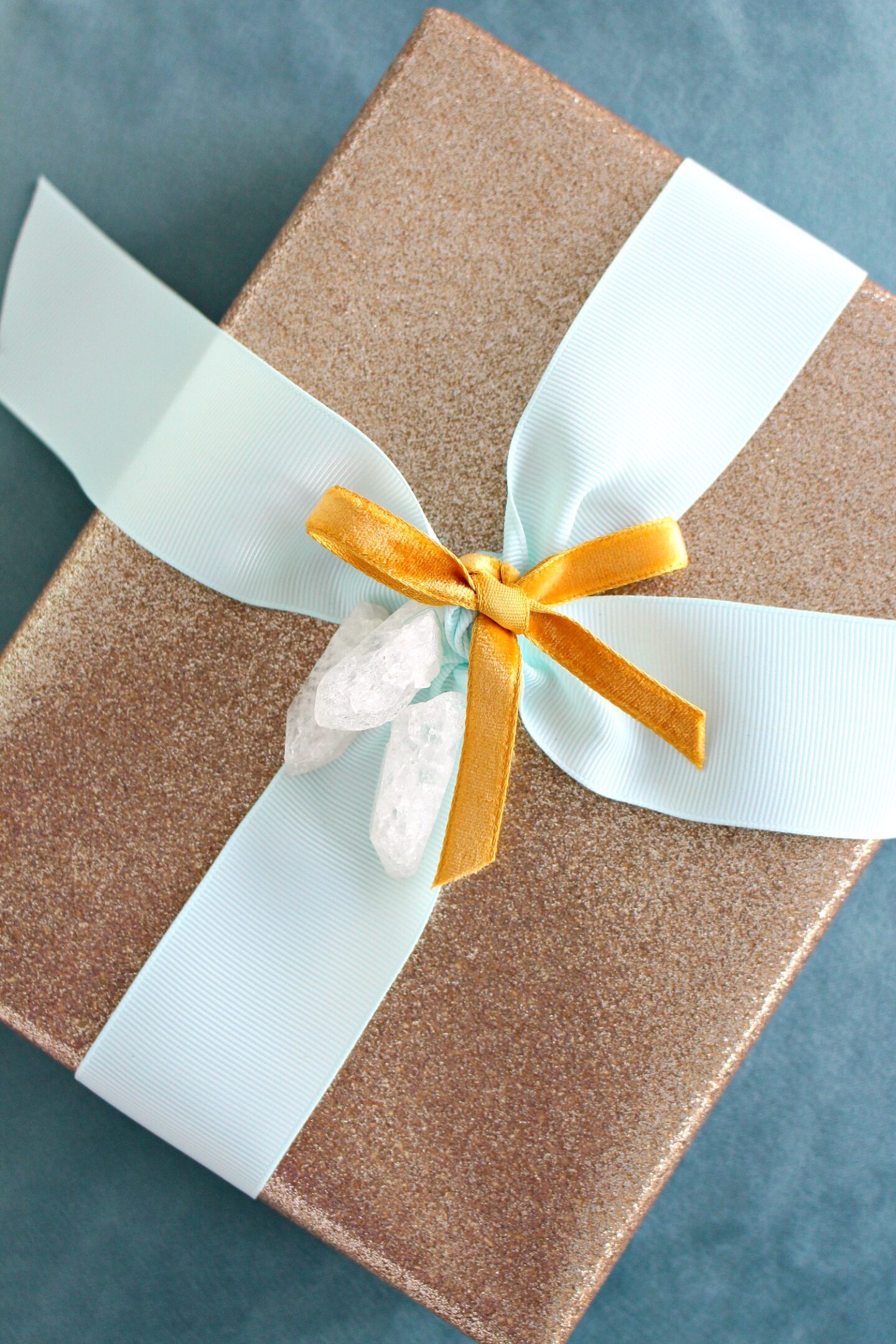 Glam Gift Wrapping Idea with Crystal Point Gift Topper