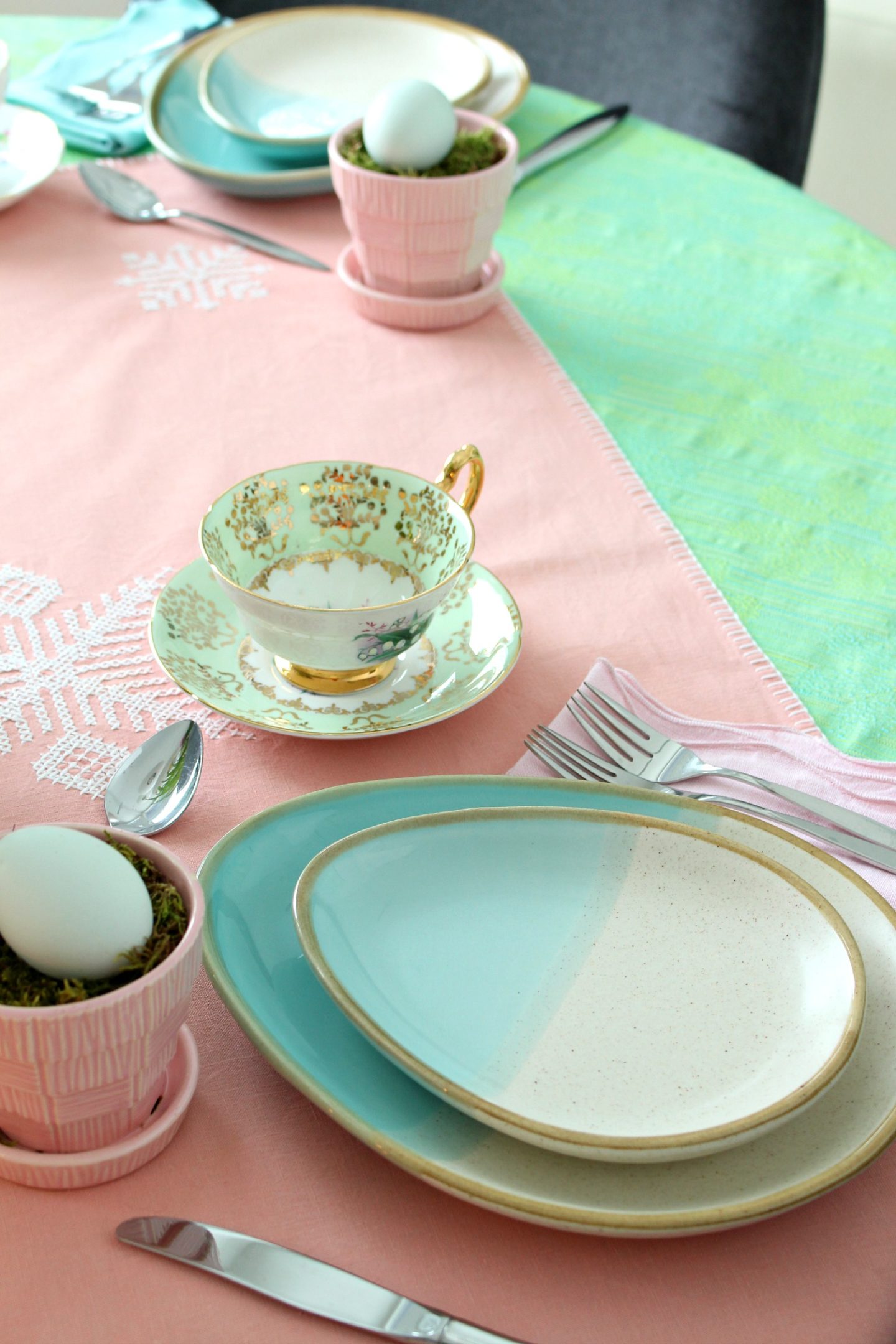 handmade pottery egg shaped plates