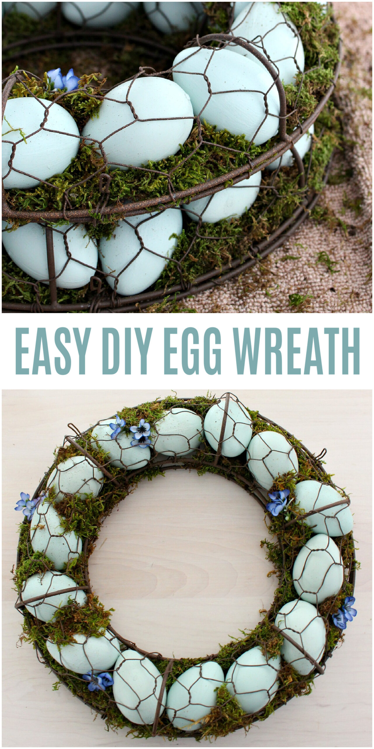 easy diy egg wreath