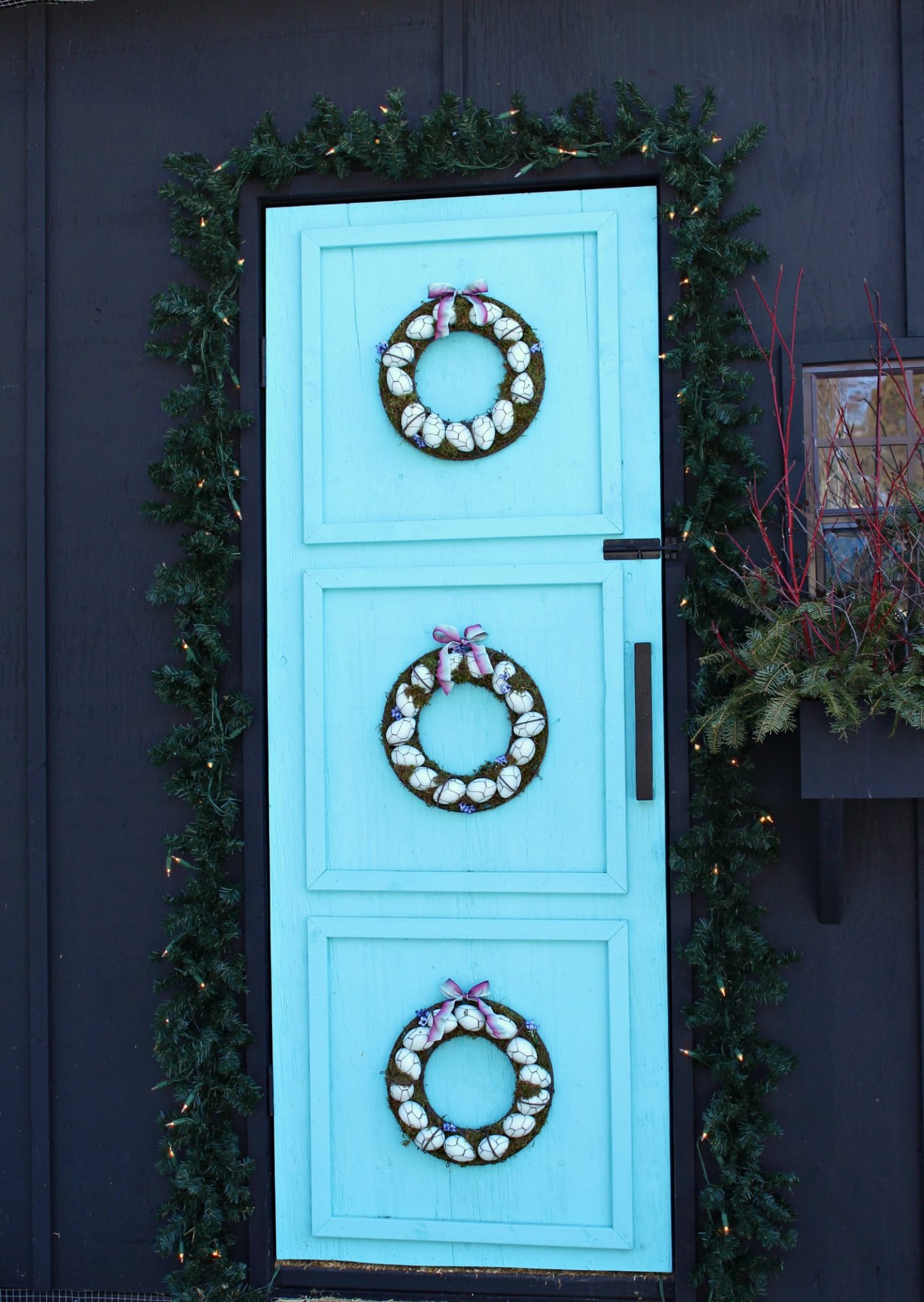 Turquoise Egg Wreath