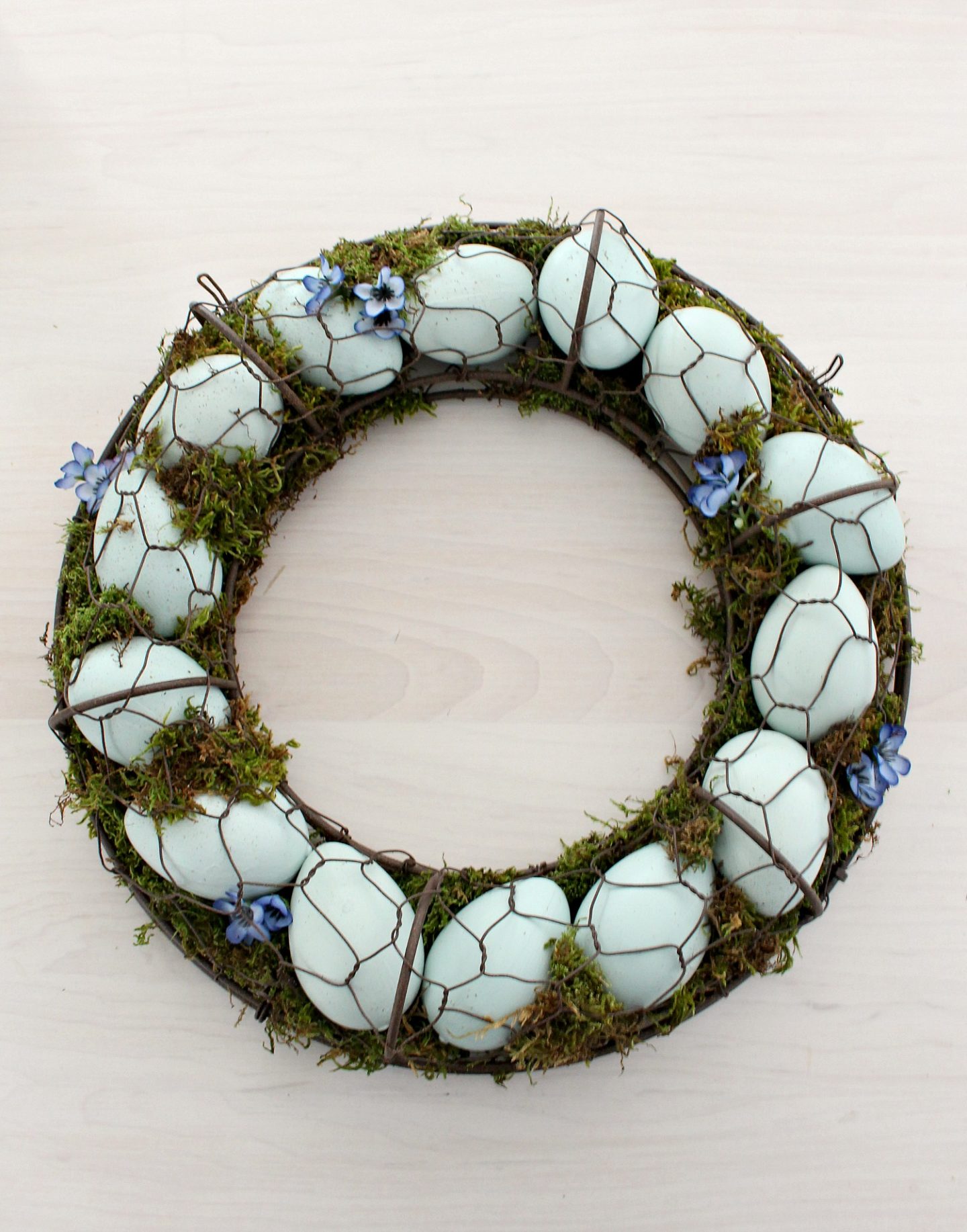 DIY Spring Egg Wreath