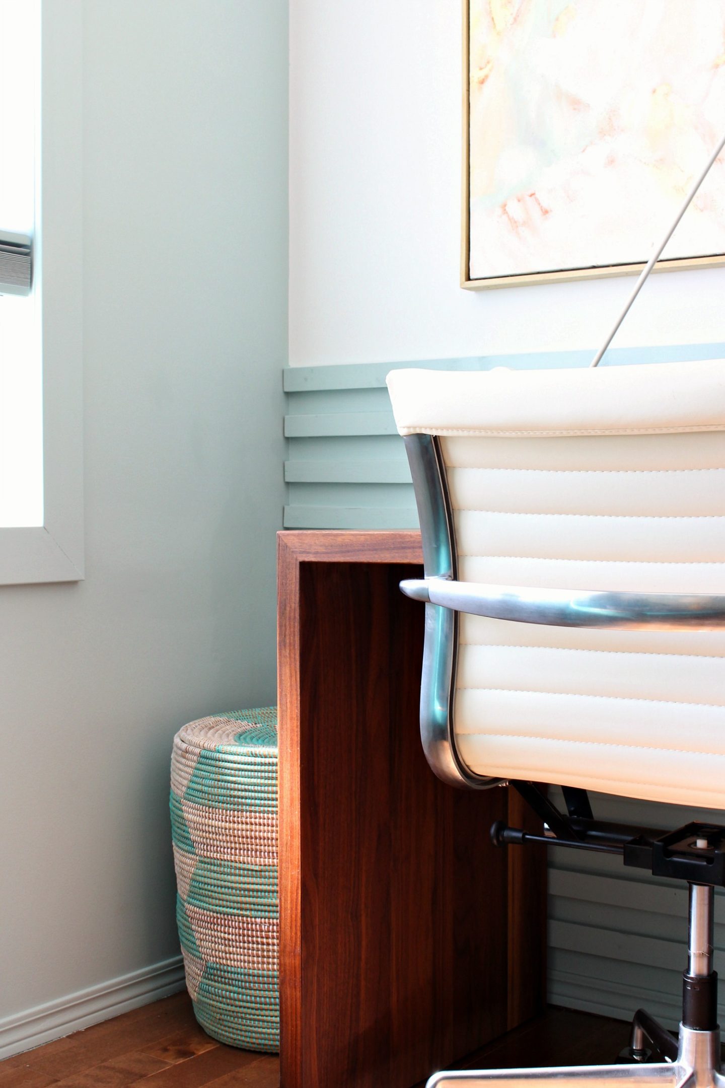 Slatted Wood Accent Wall