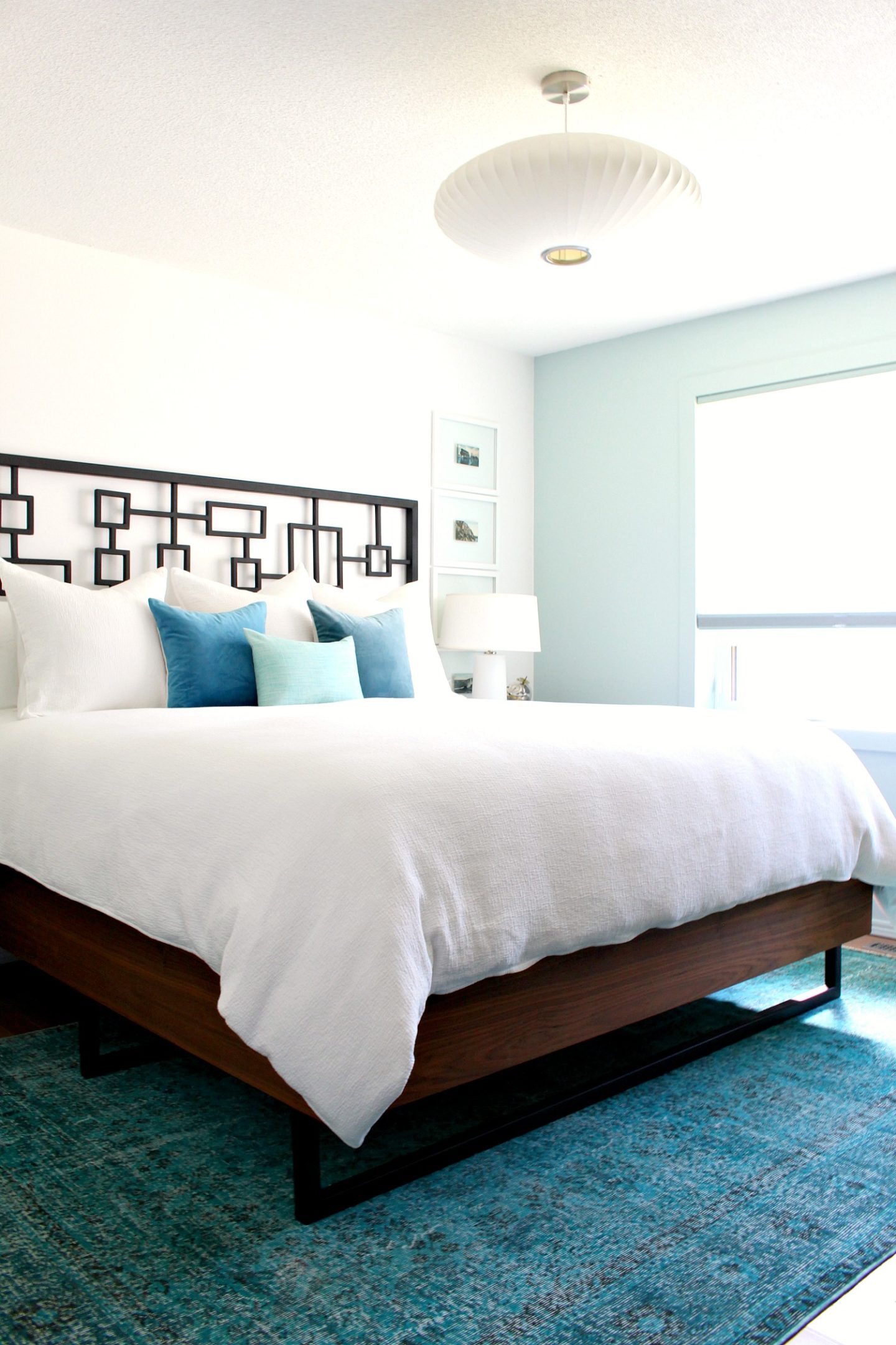 Teal Overdyed Vintage Rug