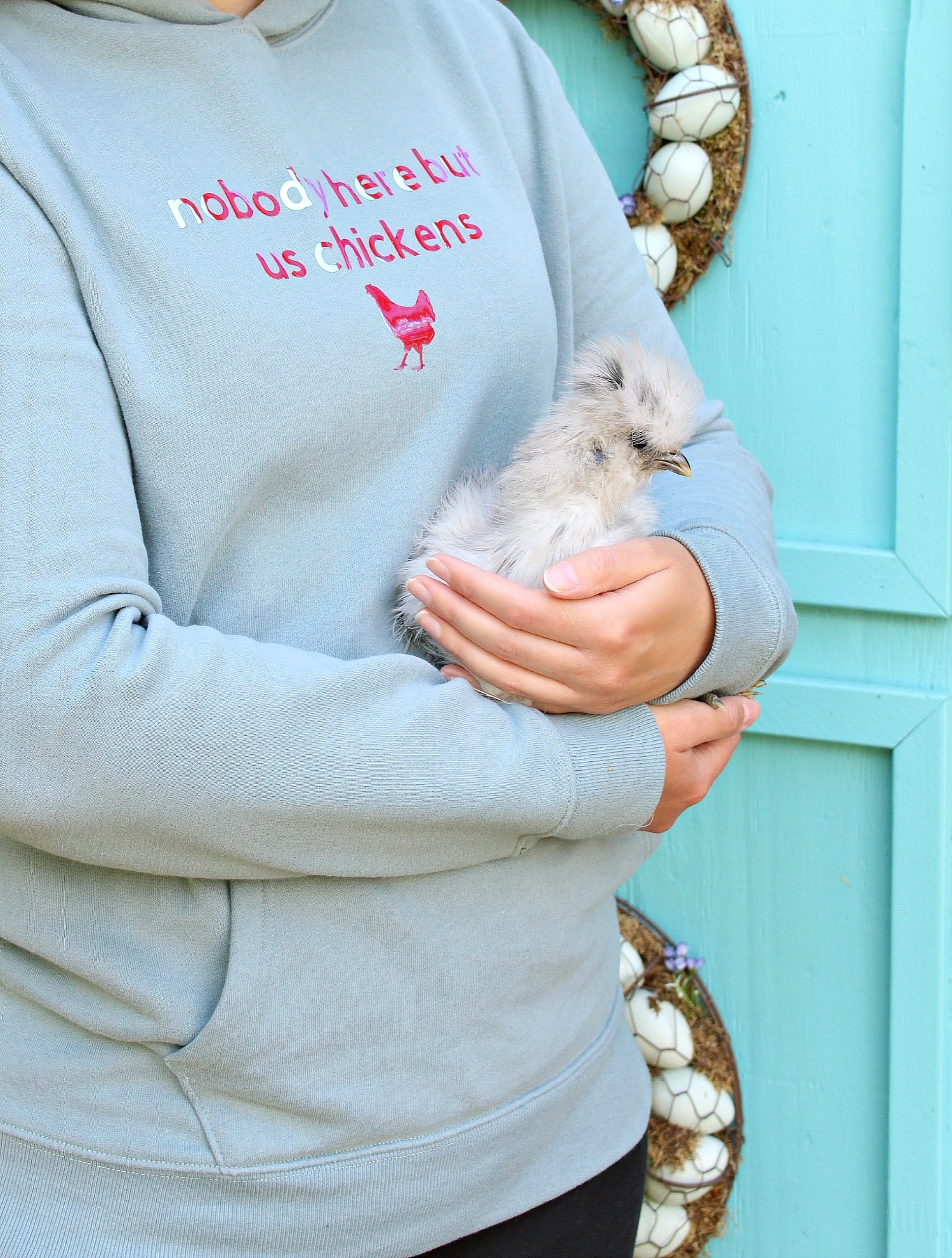 DIY Iron-On Vinyl Shirt for Chicken Lovers with Cricut