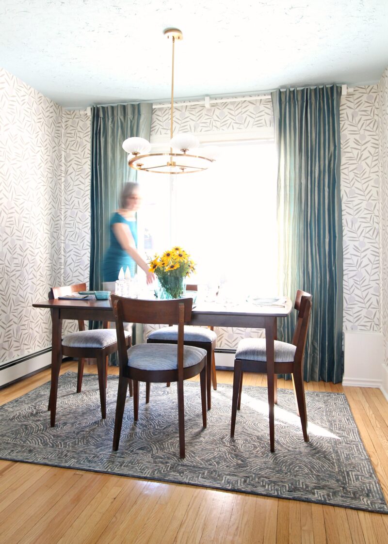 Mom's Mid-Century Modern Inspired Dining Room Makeover Reveal