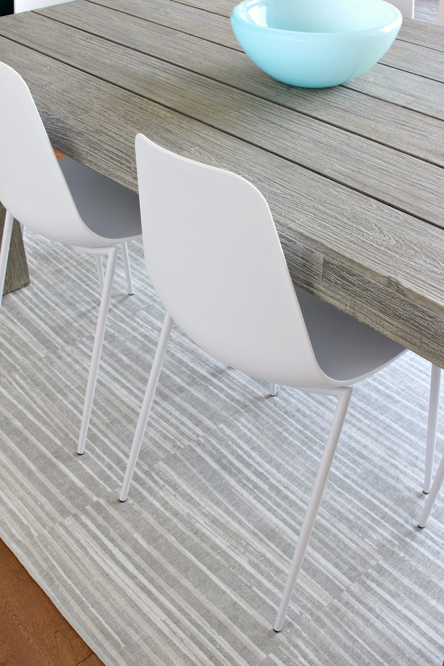 Caspian Stripe Natural Ruggable Detail