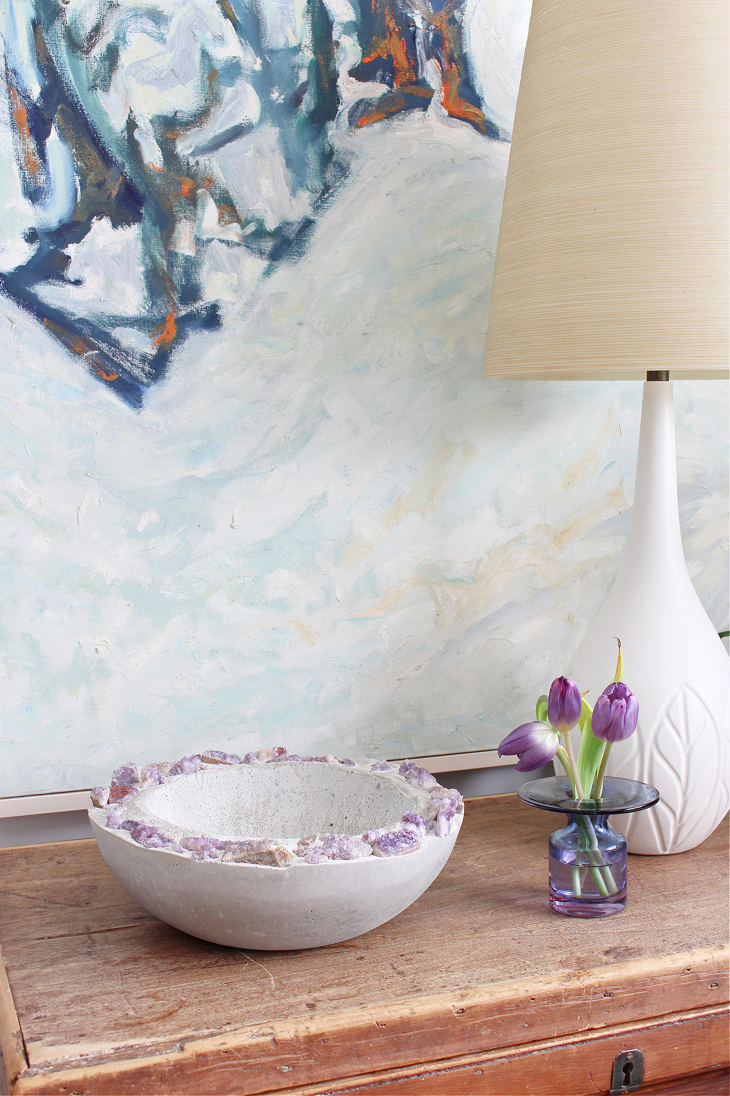 DIY Amethyst Home Decor Craft Idea