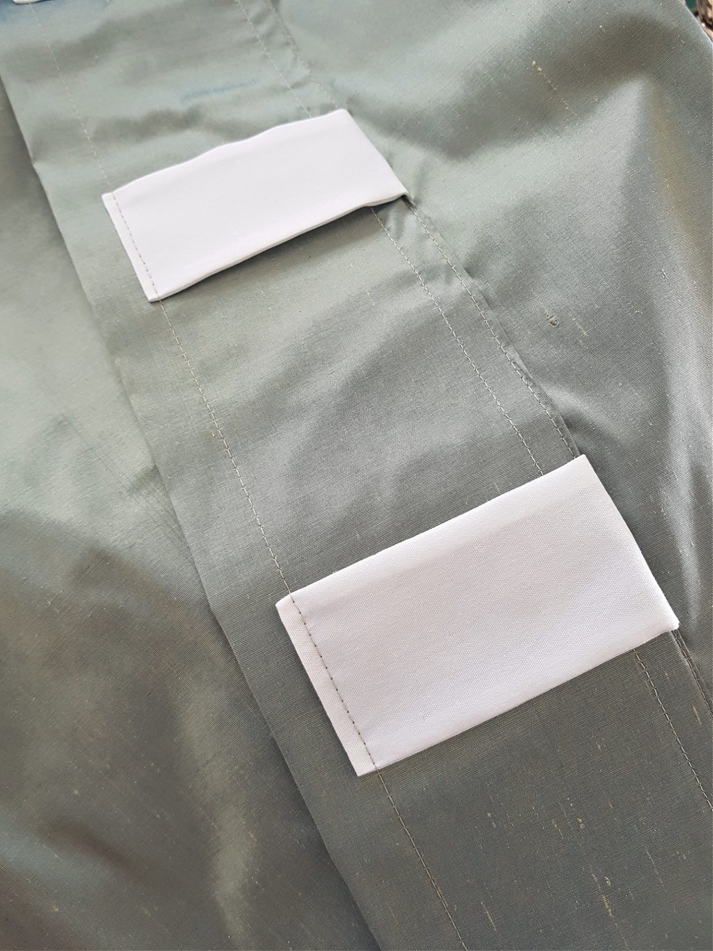 How to Sew Tabs into Curtain Header