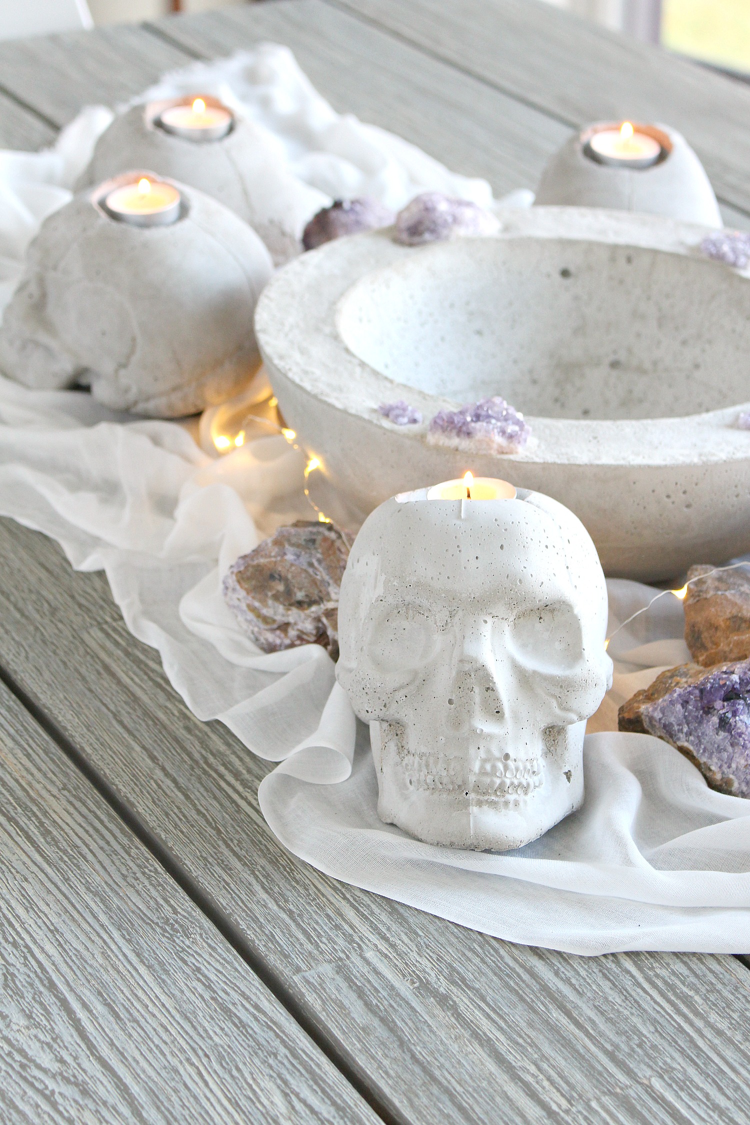 DIY Concrete Skull