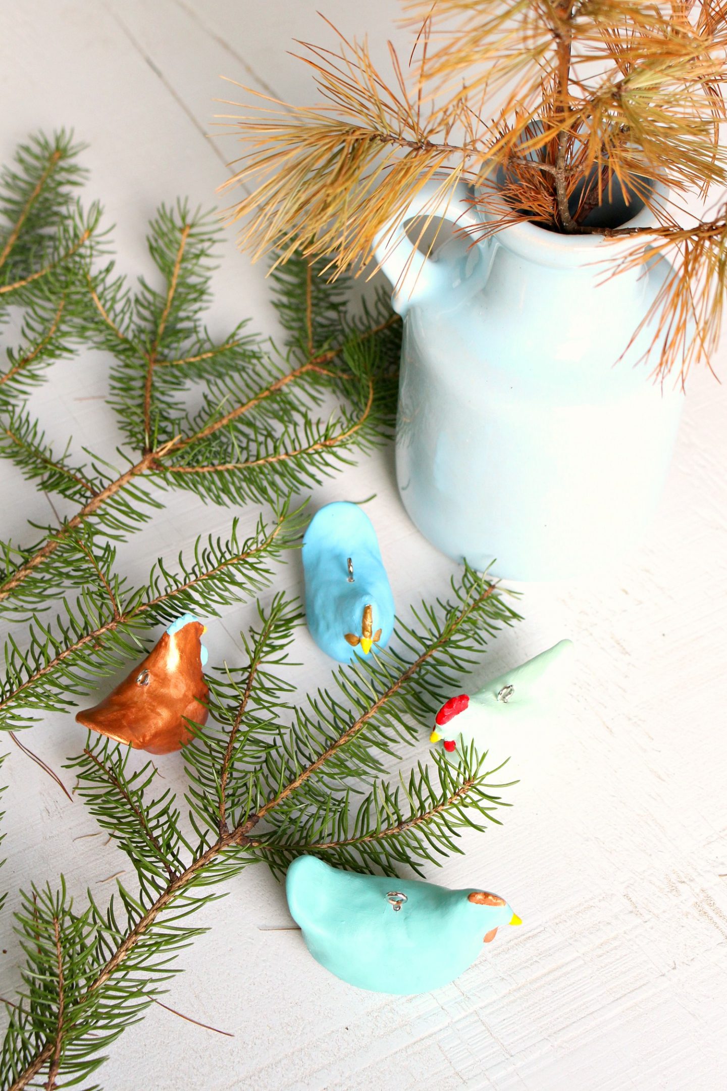 Colorful Chicken Ornaments