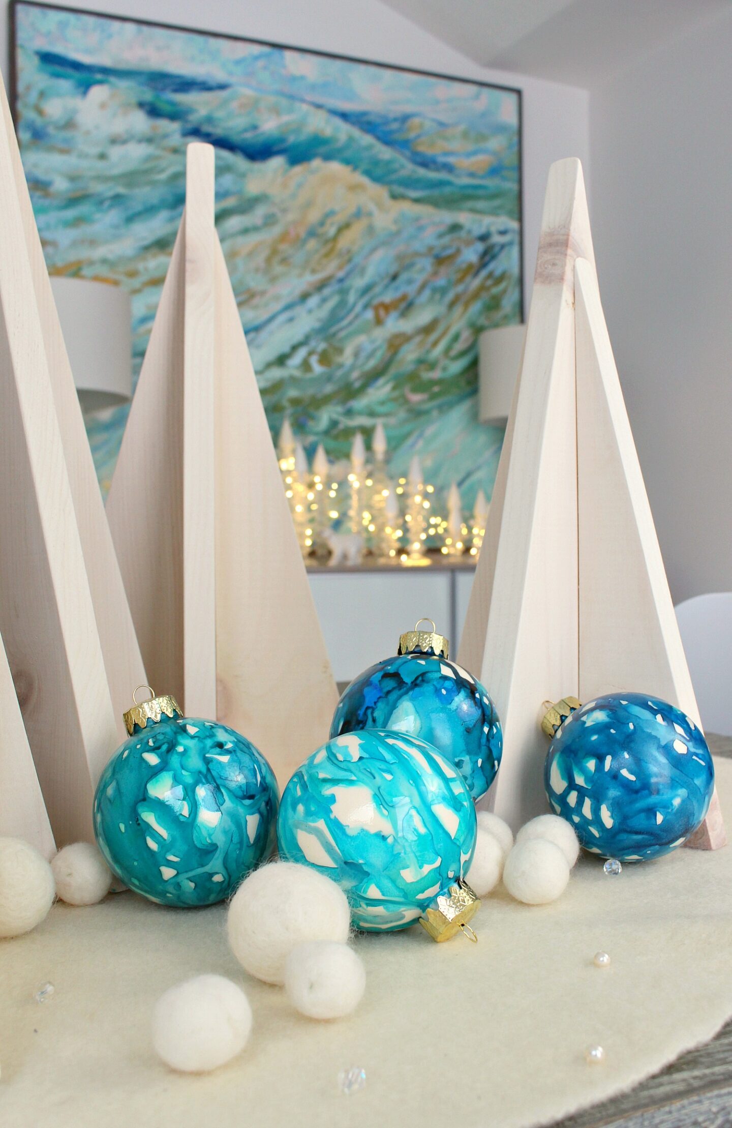 Lake Inspired Christmas Tree Ornaments