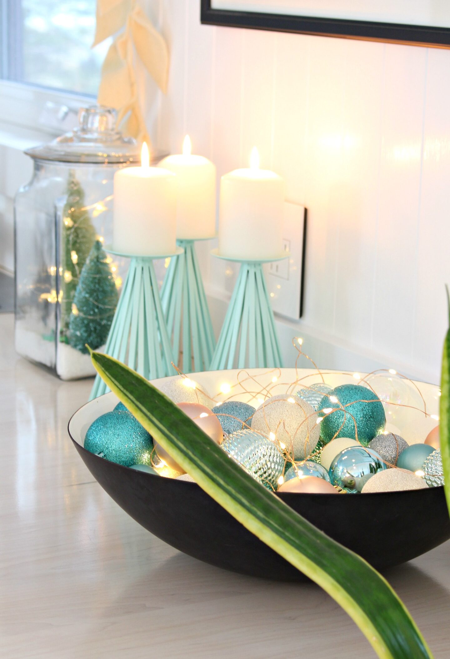 Bowl Full or Lit Up Ornaments
