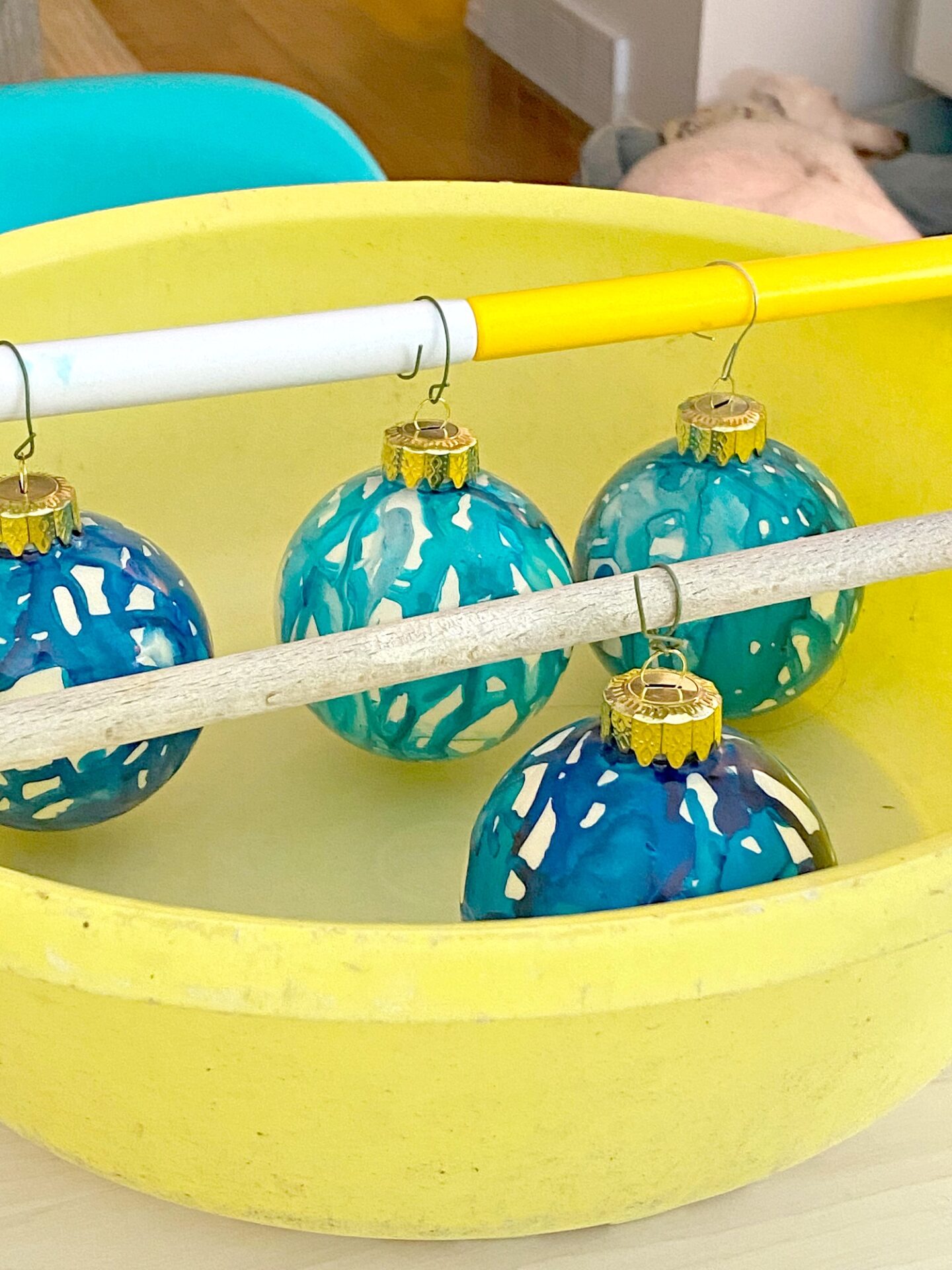 How to Dry Hand Painted Ornaments