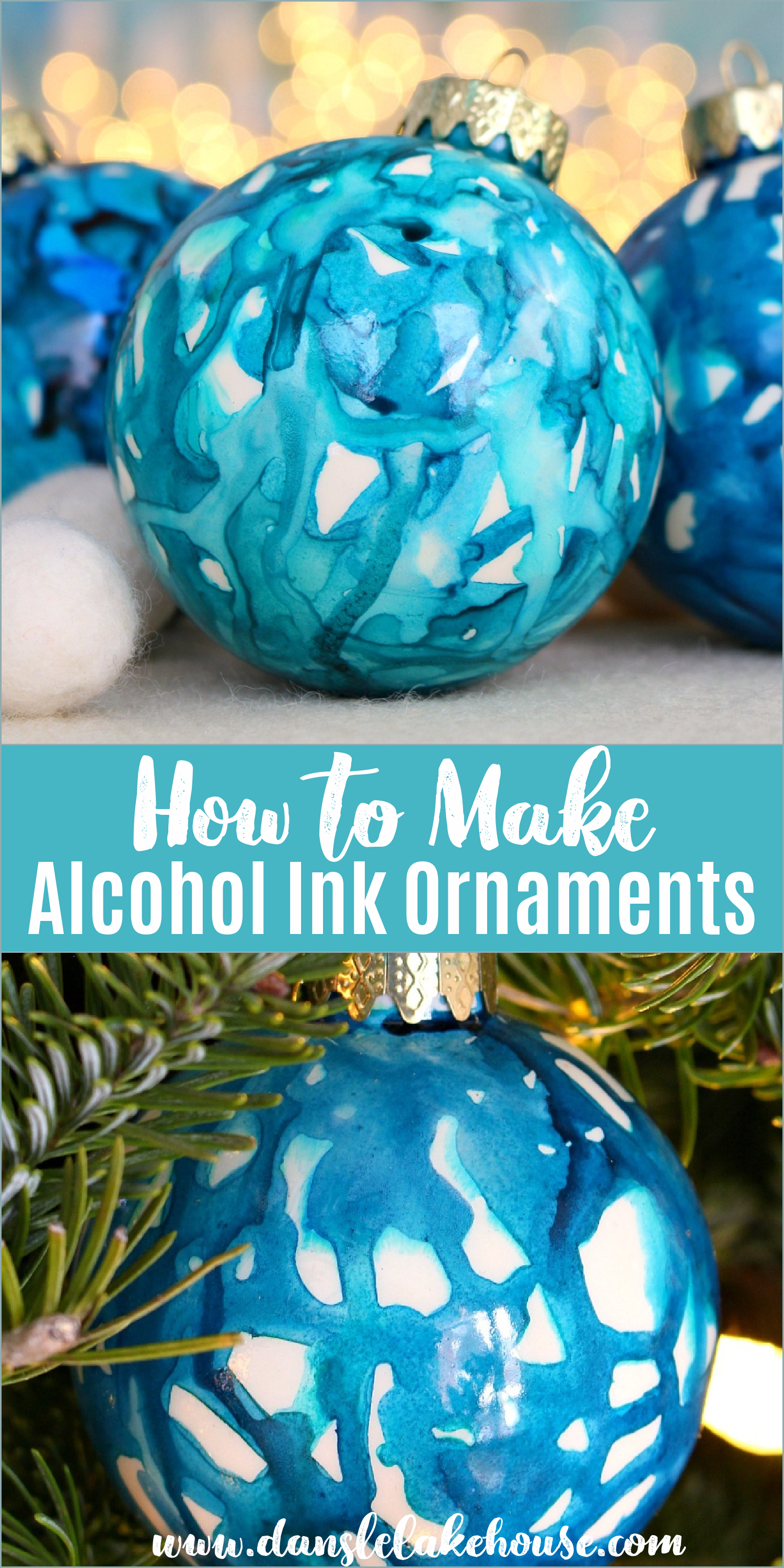 How to Make Alcohol Ink Ornaments