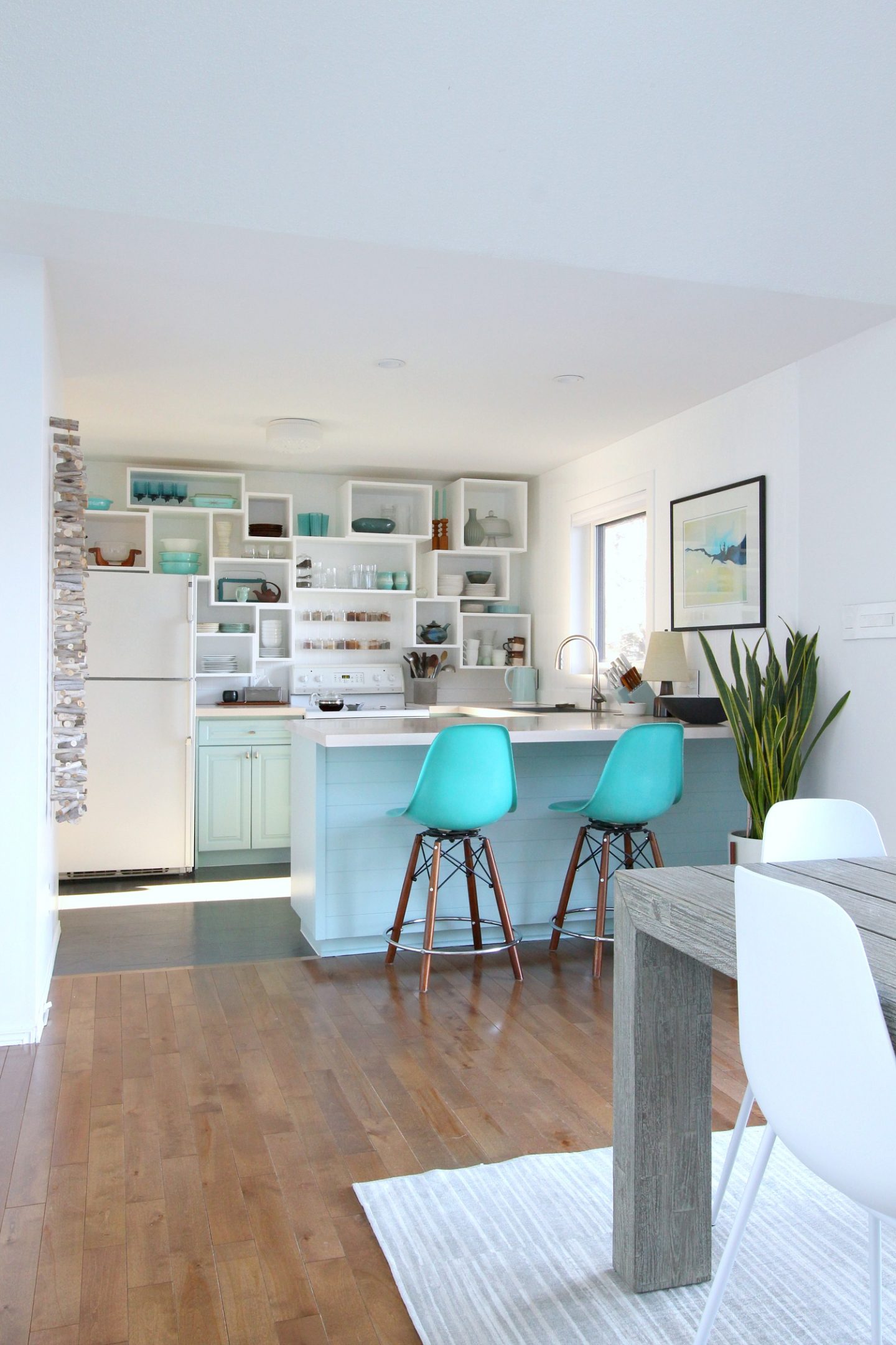 DIY Beachy Kitchen Makeover