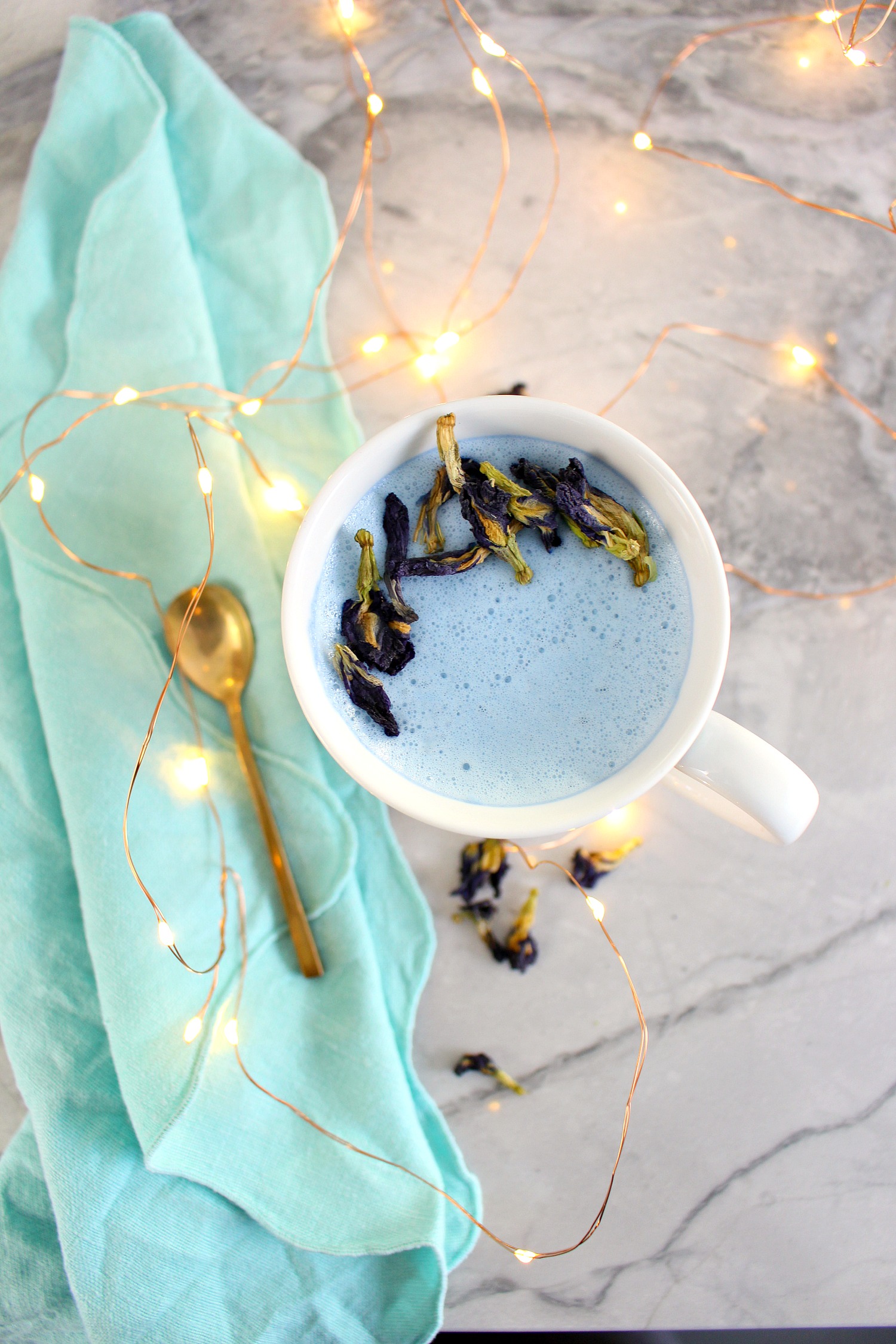 Blue Latte Recipe How to Make a Butterfly Pea Flower Latte