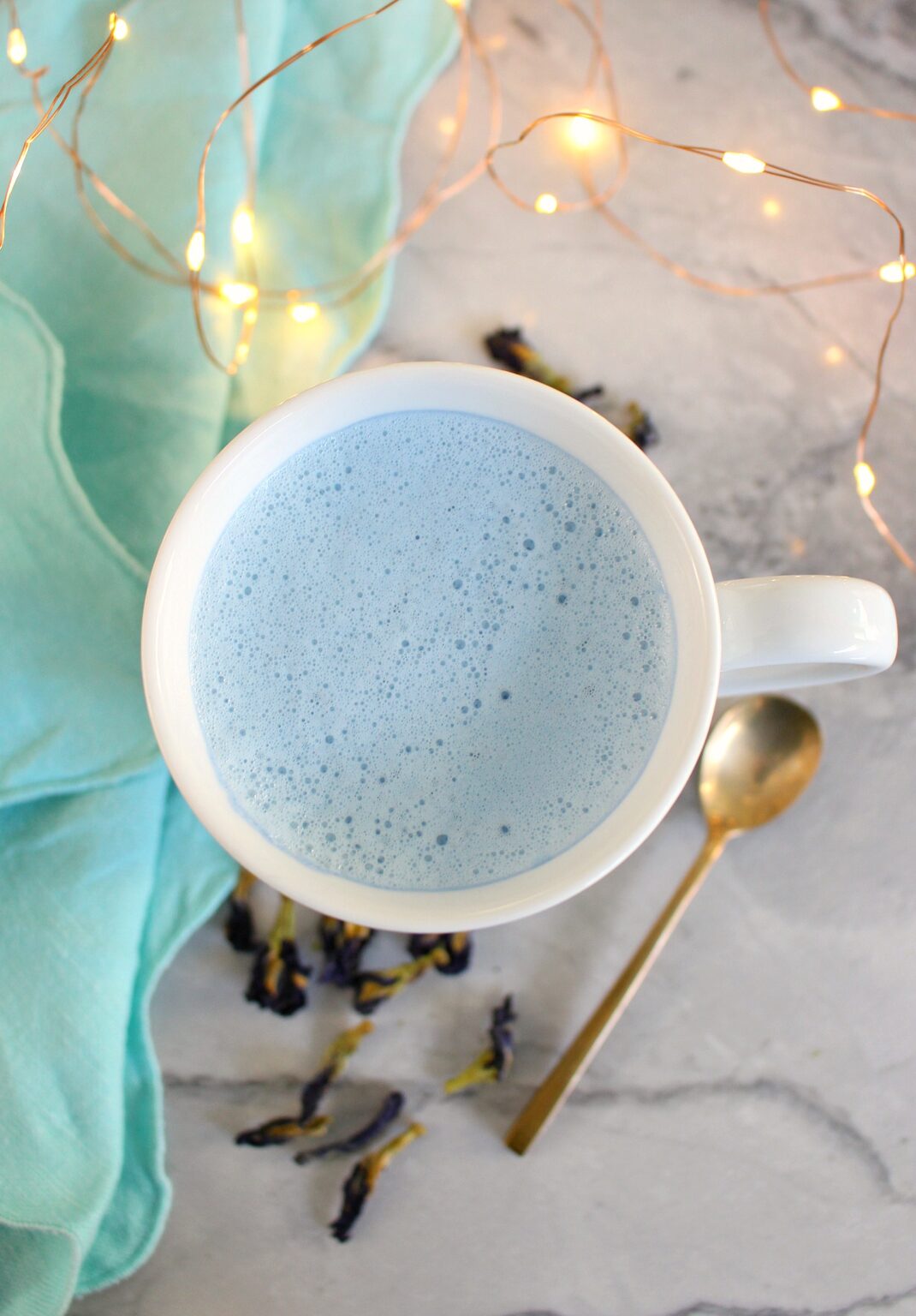 Blue Latte Recipe How to Make a Butterfly Pea Flower Latte