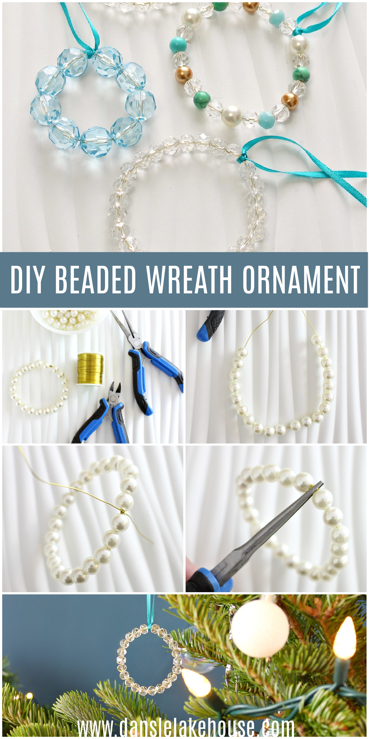 DIY Beaded Wreath Ornament