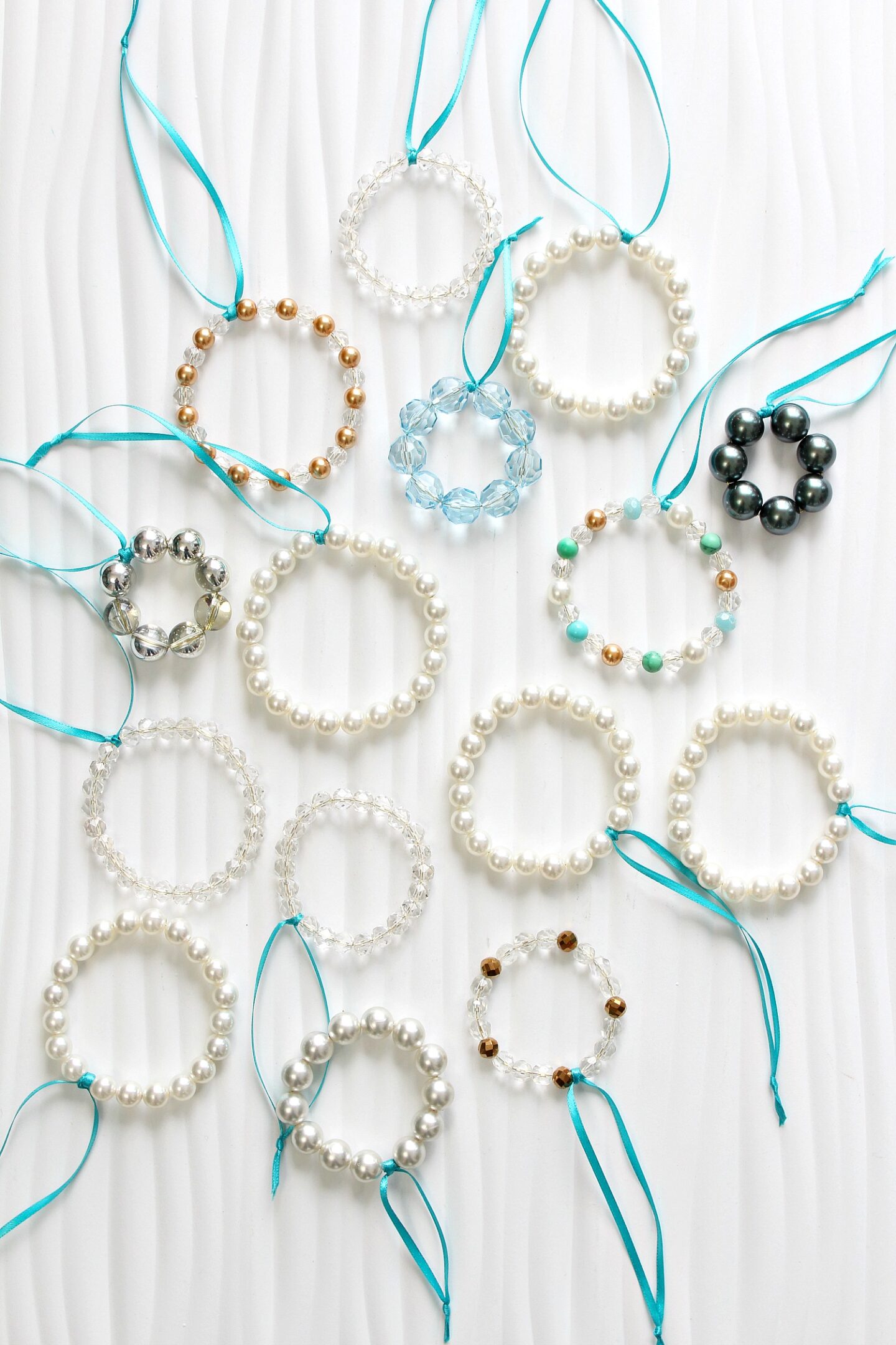 DIY Beaded Wreath Christmas Ornaments