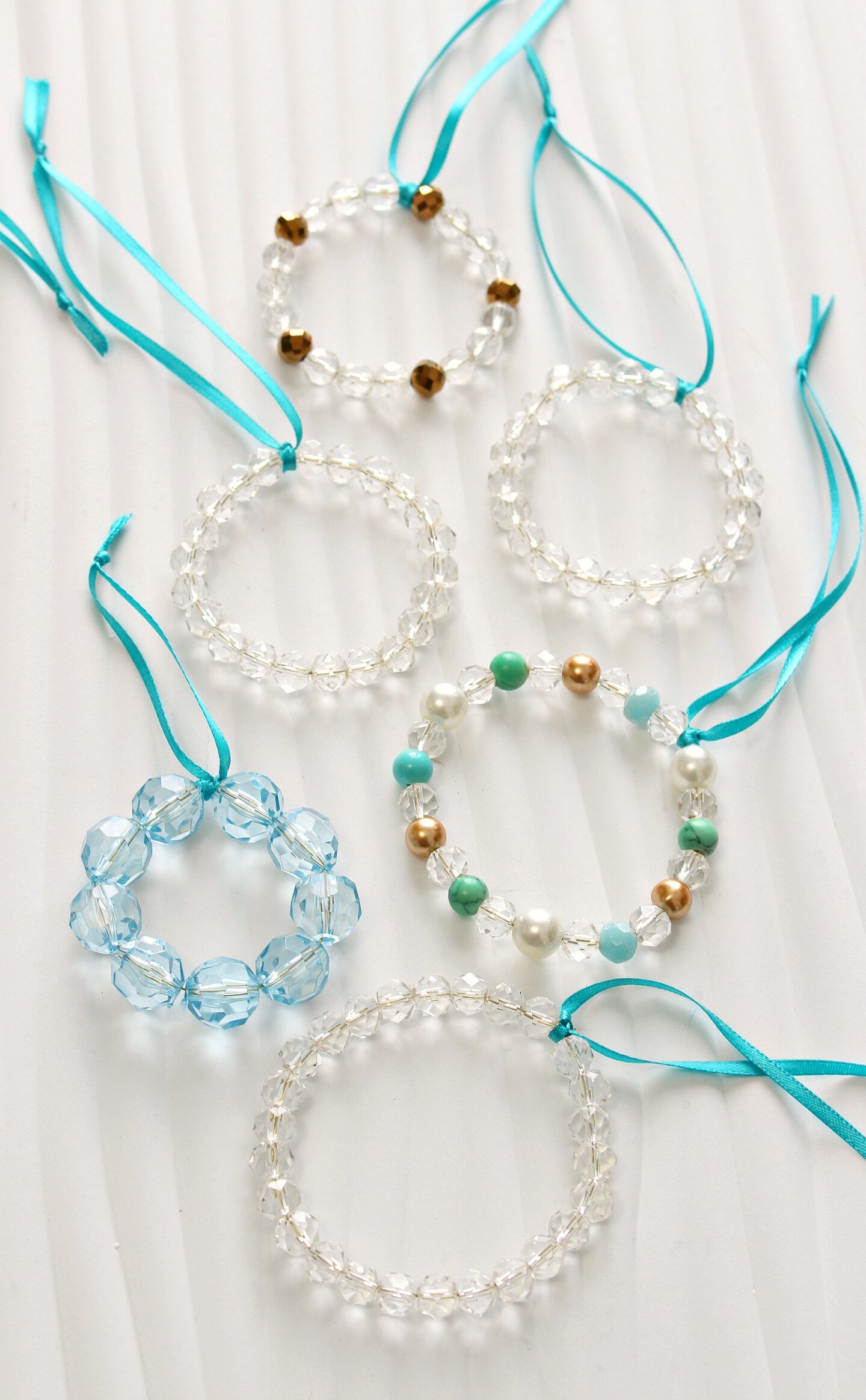 DIY Beaded Wreath Christmas Ornaments