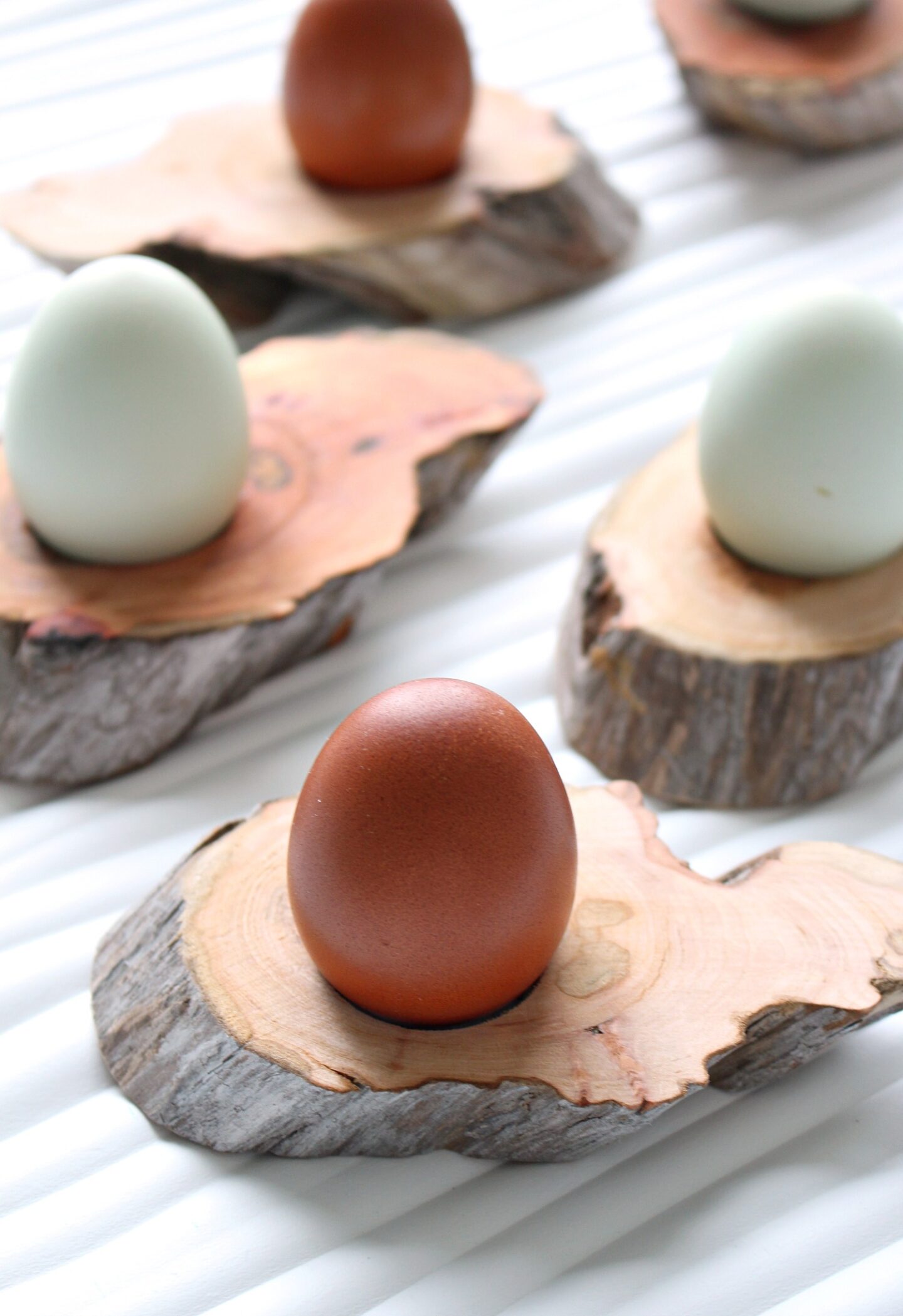 DIY Driftwood Egg Cups