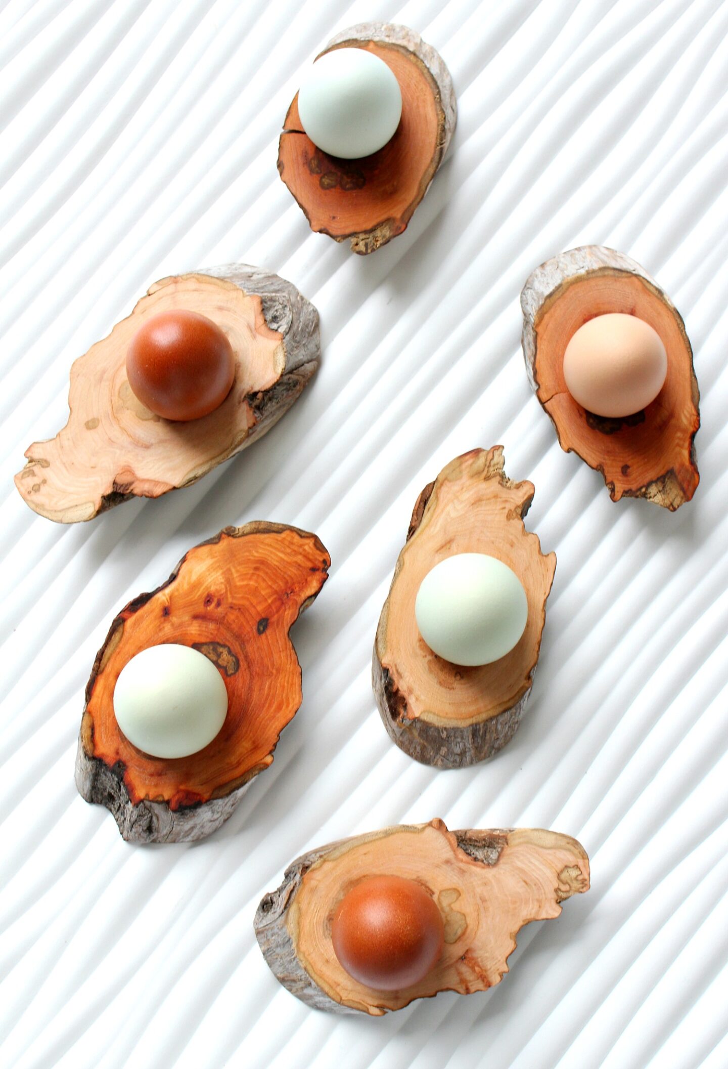DIY Driftwood Egg Cups